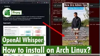 ffmpeg - How to install openAI whisper on Arch Linux