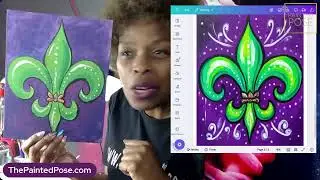 Easy Fleur De Lis Painting