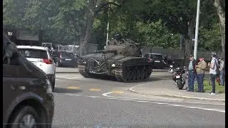 Panzerkolonne Panzerverschiebung M113 M548 Kampfpanzer 68, Armored column, battle tank