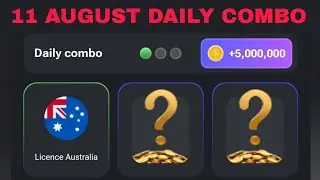 11 AUGUST HAMSTER KOMBAT DAILY COMBO CARDS TODAY