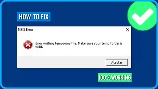 How to Fix Error Writing Temporary File Make Sure Your Temp Folder is Valid in Windows 11/10/8/7