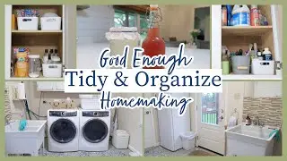 Laundry Room Refresh Tidy & Organize | Finding Contentment in Good Enough