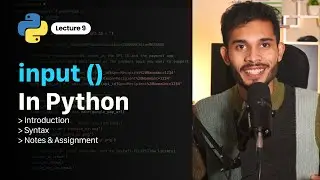 input ( ) function in python |  Python for Beginners | #lecture9