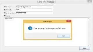 C# Application - Send SMS message | FoxLearn