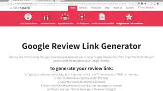 Create links for Google My Business customer reviews