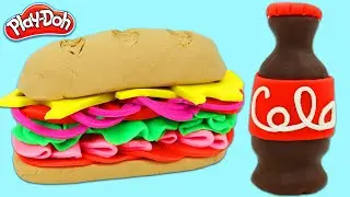 How to Make A Play Doh Sandwich And Cola Bottle!