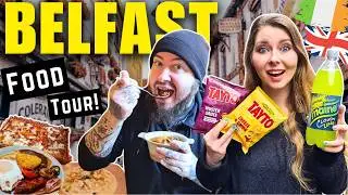 Trying the BEST FOOD in BELFAST! ☘️🇬🇧🇮🇪 - EPIC Northern Ireland FOOD TOUR!