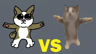 schnappi cat VS 2D animation schnappi / КОТ ШНАПИ VS 2D АНИМАЦИЯ ШНАПИ / шни шна шнапи кот мем