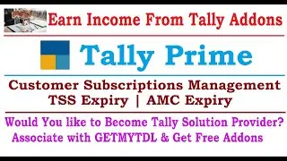 Manage Subscriptions in Tally Prime | Tally Subscription | Expiry in Tally Prime | AMC in Tally Prim