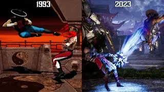 Kung Lao "Dive Kick" Evolution - Mortal Kombat 2-12 (1993-2023) 4K