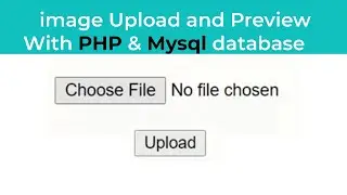 How to upload image to MySQL database and display it using php