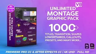 Montage Graphic Pack / Titles / Transitions / Lower Thirds | motionapack.me