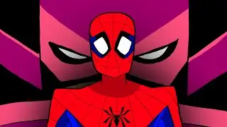 animating spider-man getting blasted