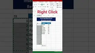 Hack to insert blank rows between entries! | excel tutoring | excel tutorial | excel tricks