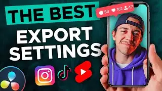 Best Export Settings for Instagram Reels, TikTok and Shorts - Davinci Resolve 18 Tutorial