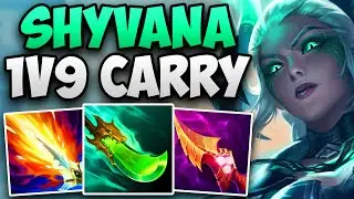 CHALLENGER SHYVANA MAIN INSANE 1V9 JUNGLE GAMEPLAY! | CHALLENGER JUNGLE SHYVANA | Patch 14.13 S14