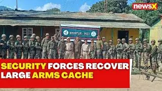 Breaking News | Security Forces Recover Large Arms Cache Post-Drone Attacks In Manipur | NewsX