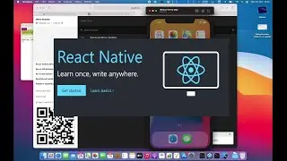 React Native with iOS Simulator on Apple MacBook Pro 13" M1 in 4K