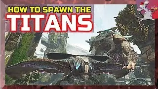 ARK Extinction First Look DESERT ICE TREE Titans How To Spawn Using Admin Commands