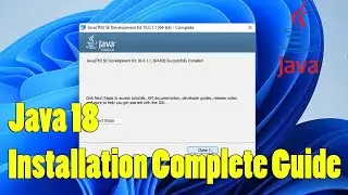 How to Install Java 18 on Windows 11 (Update 2022) JAVA_HOME, JDK installation Complete Guide