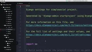 2. Part One | python django tutorial 2020 | python django project | django social media project