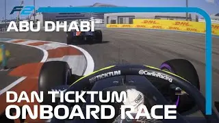 F2 2021 Abu Dhabi GP - Dan Ticktum Onboard - Feature Race at Yas Marina ( F1 2021 Gameplay )