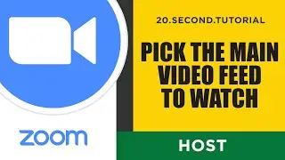 Pick the main video feed to watch (Pin Video) – Host Zoom Tutorial #1