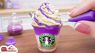 Tasty Miniature Starbucks Sweet Potato Milk Tea Recipe | ASMR Cooking Mini Food