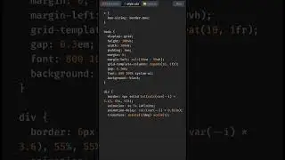 100 Divs Magic with HTML and  CSS |CSS Animation|css tutorials #shorts #javascript #developer#coding