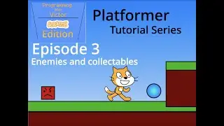 How to create a Platformer in Scratch. | Part 3 | Collectables and enemies!