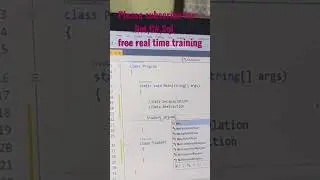 Free real-time #csharp #csharpdotnet #training