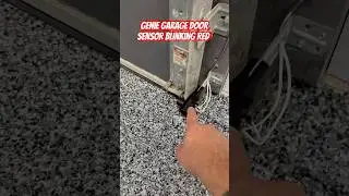 How to fix a genie garage door sensor blinking red 3 times #shorts #garage