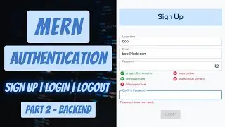 MERN Authentication Tutorial #2: The Backend | NodeJS, Express, MongoDB