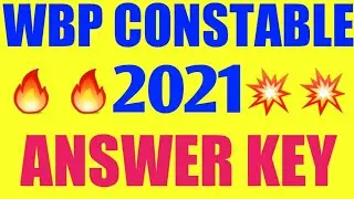 wbp constable preliminary answer key 2021 | wbp constable preliminary answer | wbp answer key