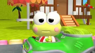 Hello Kitty & Friends - Keroppi Stops his car