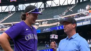 Michael Toglia Postgame Interview on His First Career 3 Homer Game!!