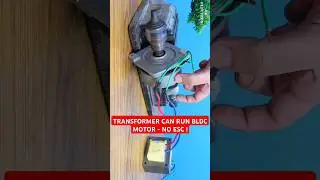 Transformer can run a BLDC Motor - No sec experiment