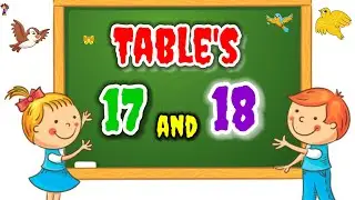 Day 72  Table of 17  and 18‎‎@P1i2h3u4T5V  #kindergartenlearningvideo#trendingkidsvideo #table #kid