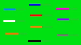 Amazing 10 color waiting loading bar animation video footage on green background