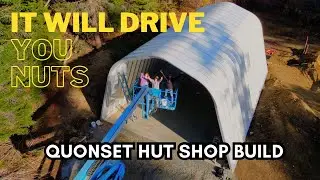 Quonset Hut Shop Build - So Many Bolts! - Tiny Home Living