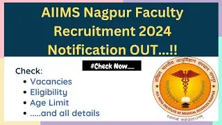 AIIMS Nagpur Faculty Recruitment 2024