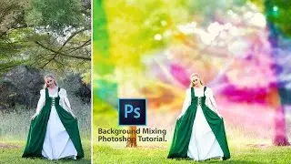 Photoshop Tutorial | How to Edit Outdoor Portrait | Background Mixing With Blending & Blur Effects.