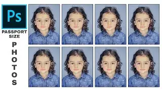 How to make passport size photos in Adobe Photoshop 