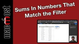 Displaying Sums In Numbers That Match the Filter (MacMost #1909)