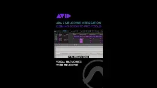 Create vocal harmonies from an existing vocal track using ARA 2 Melodyne integration in Pro Tools