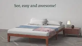 Zinus | Wen 12in Wood Platform Bed Assembly Instructions