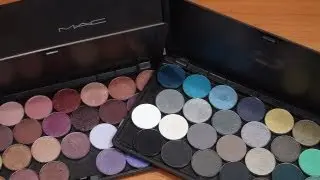 Тени мас ( swatches) часть 1/ MAC eyeshadows swatches part 1