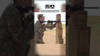 shooting from cover Russia vs USA #shorts#military