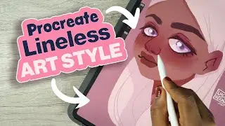 LINELESS ART STYLE ON PROCREATE |   Adding TEXTURE on digital art