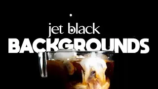 Jet black backgrounds for food photography 